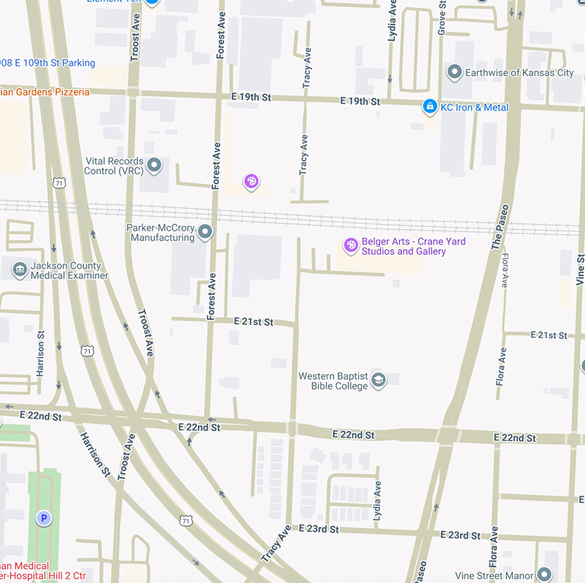 Belger Art Center Map